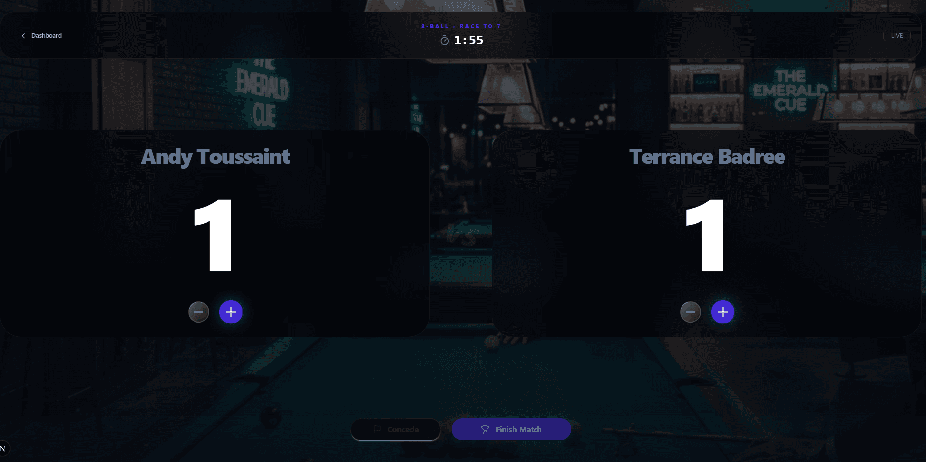 Interactive Pool Scoreboard screenshot 5